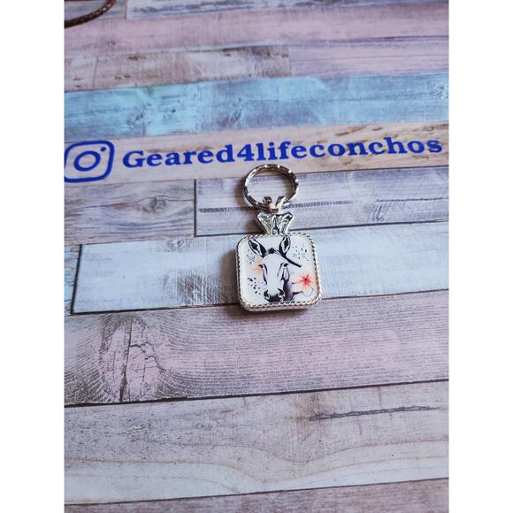 Unique mule conchos, custom conchos mule design tack, unique concho, diy belt - Picture 4 of 6